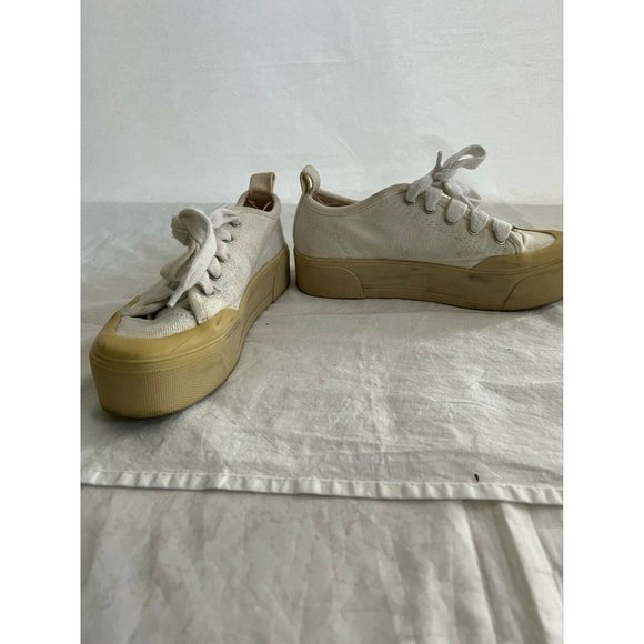 Zara Trafaluc Women's Shoes Sneakers High White Lace Up Size 36 - Picture 5 of 12